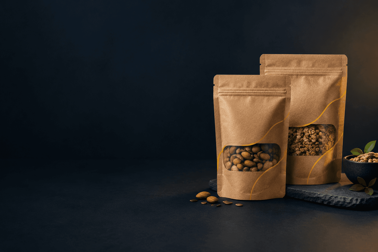 Certified Compostable & Natural Kraft Barrier Laminates