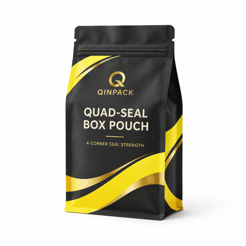 Quad Seal & Side Gusset - Reinforced 4-Corner Vertical Stacking